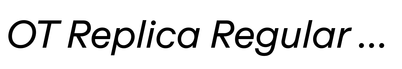 OT Replica Regular Italic